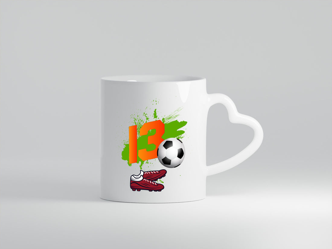 13. Geburtstag | Jungen Fußball Fußballspieler Humor Geschenkidee Tasse