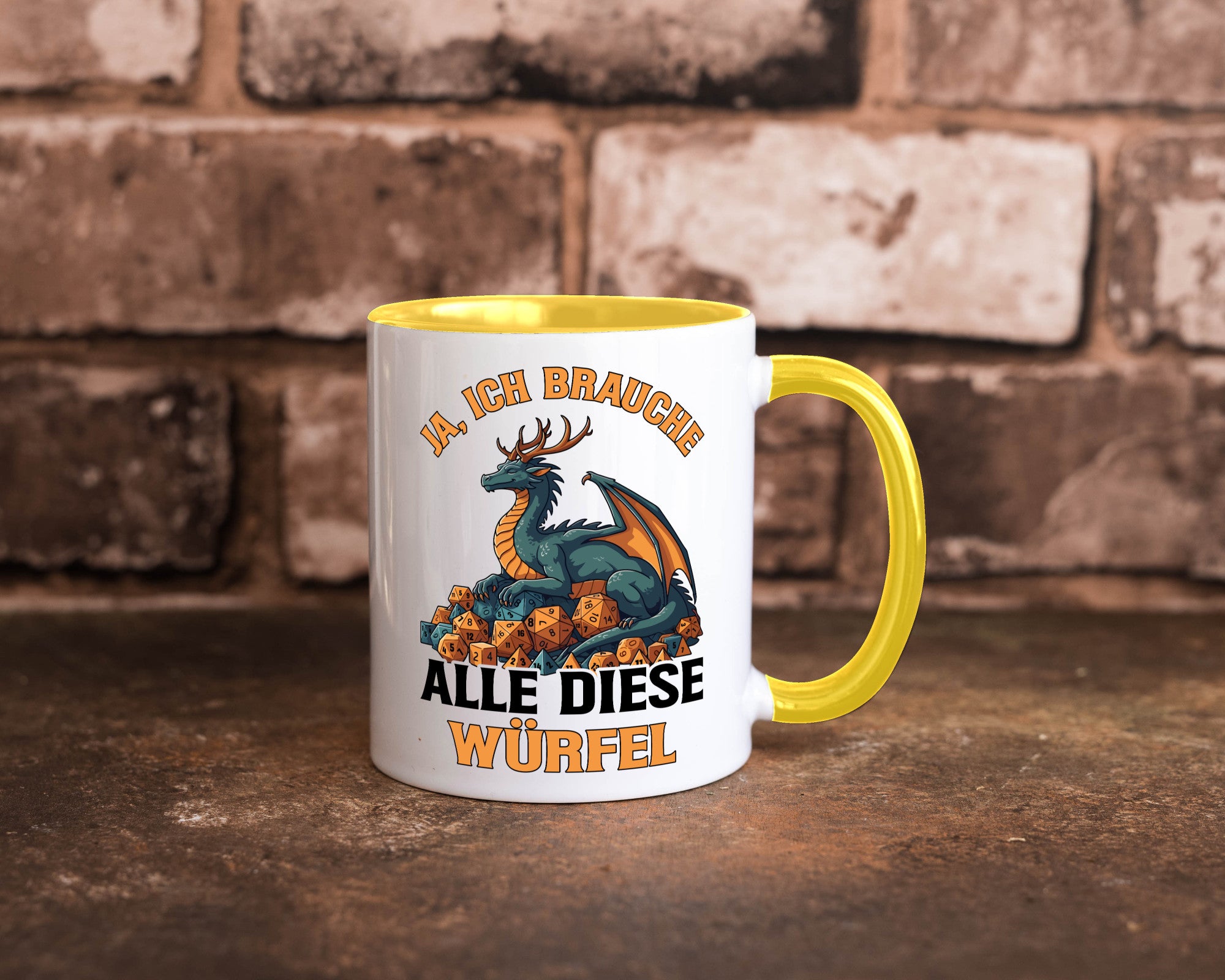 Ja ich brauche alle diese Würfel | Drache Rollenspiel v2 Geschenk Humor