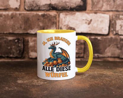 Ja ich brauche alle diese Würfel | Drache Rollenspiel v2 Geschenk Humor