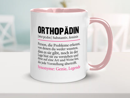 Orthopädin | Spruch Beruf Humor Orthopädie v2 Arbeit Kollegen Büro Geschenkidee