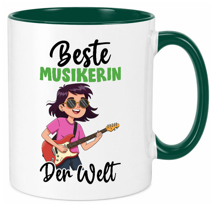 Beste Musikerin | Musik Musikantin v2 Geschenkidee Humor Tasse