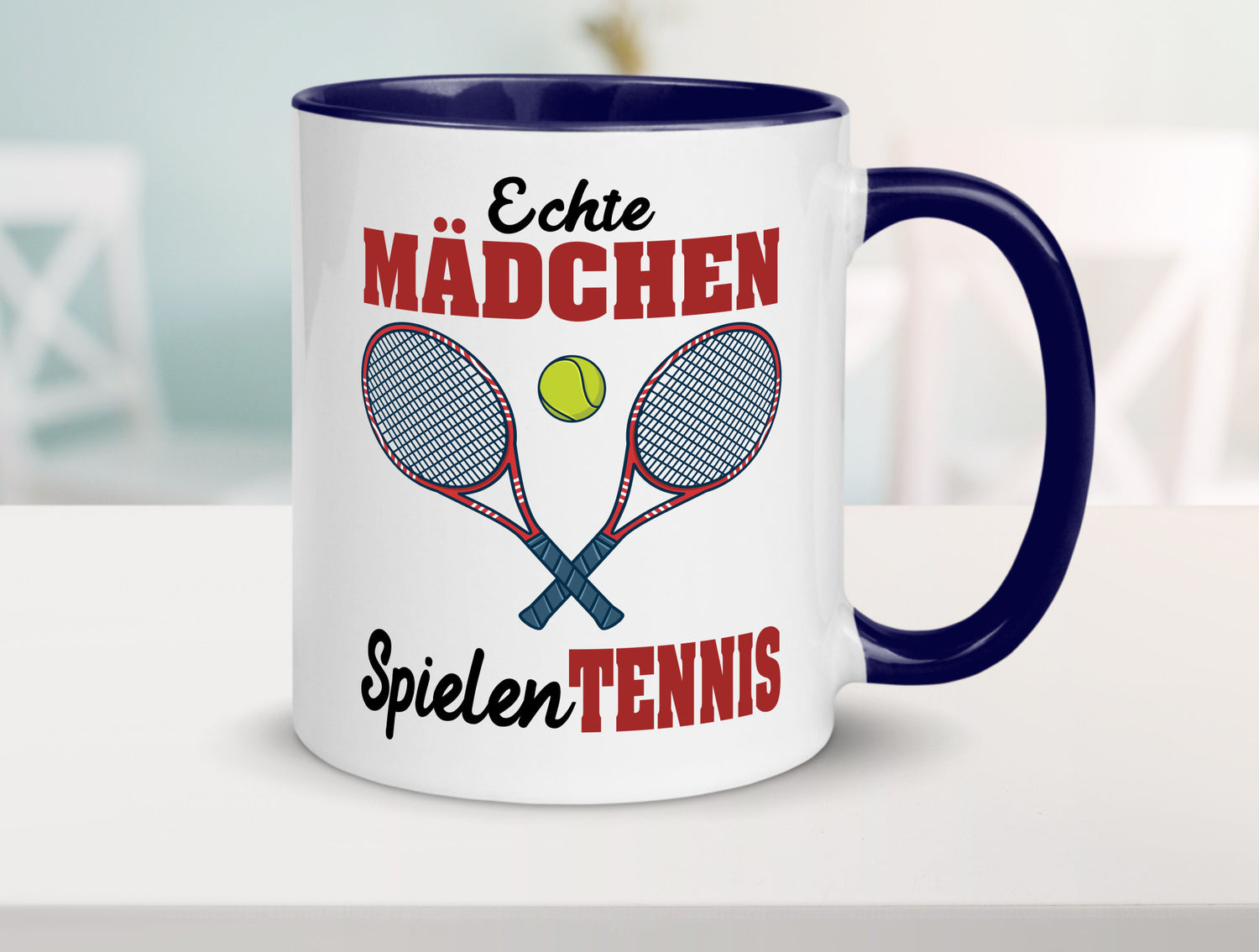 Echte Mädchen Spielen Tennis | Sport Geschenkidee Humor Tasse