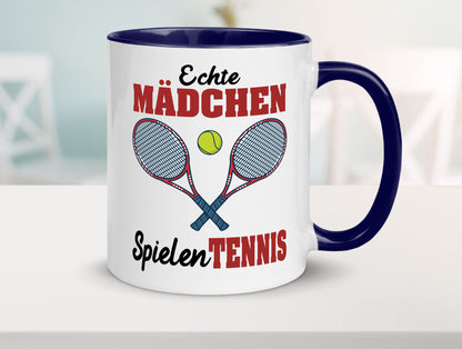 Echte Mädchen Spielen Tennis | Sport Geschenkidee Humor Tasse