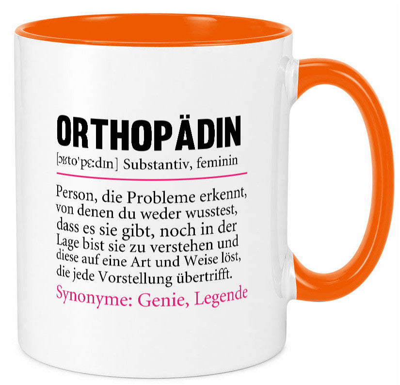 Orthopädin | Spruch Beruf Humor Orthopädie v2 Arbeit Kollegen Büro Geschenkidee
