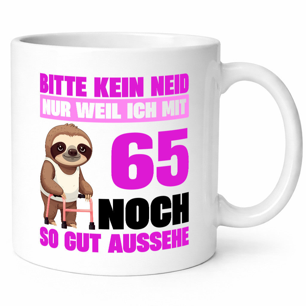 65. Geburtstag | Bitte kein neid Faultier 65 Jahre v2 lustig Geschenkidee
