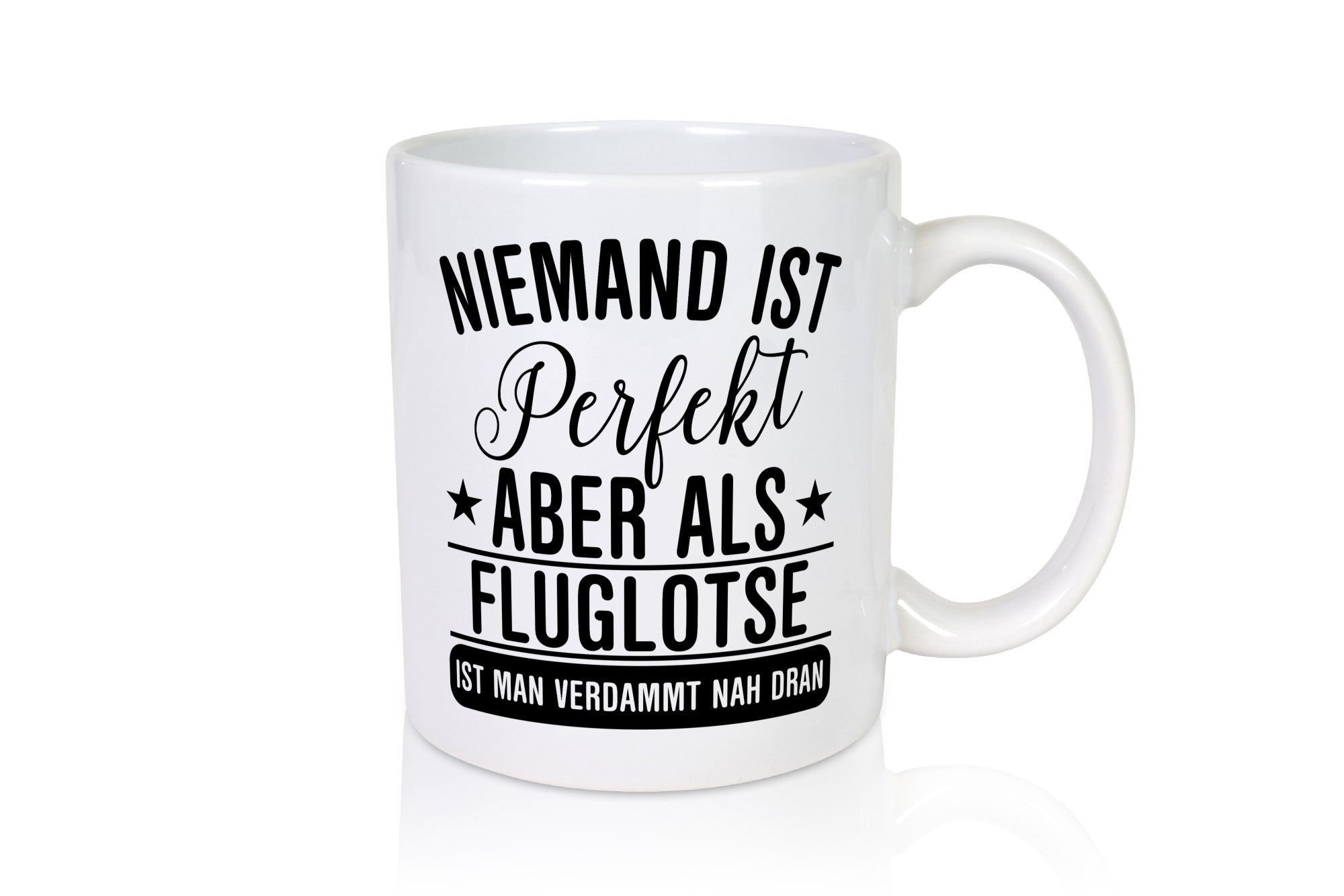Verdammt nah dran: Fluglotse | Flugverkehr Flughafen Geschenkidee Humor Tasse
