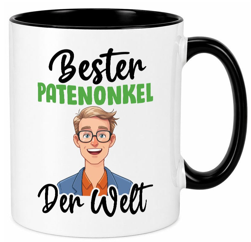 Bester Patenonkel | Onkel lustiger Spruch Geschenk Humor Geschenkidee Tasse