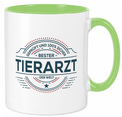 Geprüft und sicher: Tierarzt | Tiermedizin Mediziner Humor Tierliebhaber