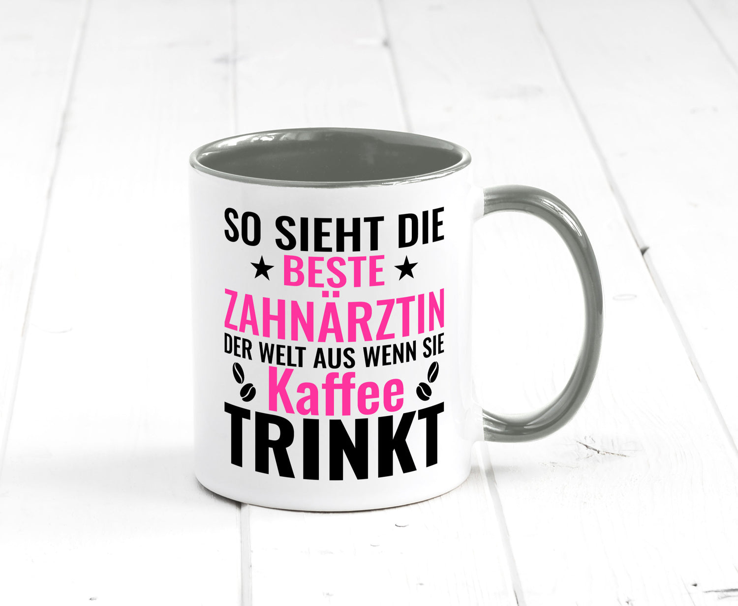 Kaffee trinkt: Zahnärztin | Zahnmedizin Beruf Geschenk Arbeit Kollegen Büro