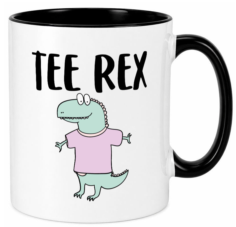 Tee Rex | Becher Dinosaurierer Teetrinker Geschenk Humor Geschenkidee lustiger Tasse