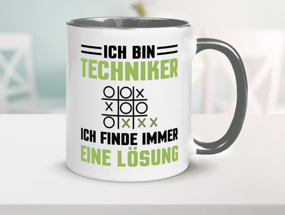 Ich bin Techniker finde immer eine Lösung | lustiger Spruch Geschenk Humor