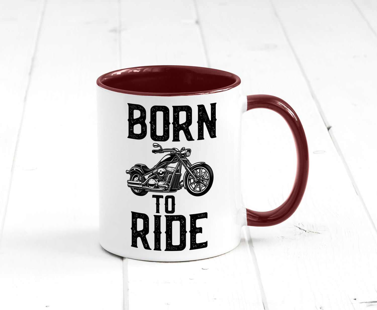Born to ride | Biker Tasse Motorradfahrer Motorrad lustiger Spruch Geschenk
