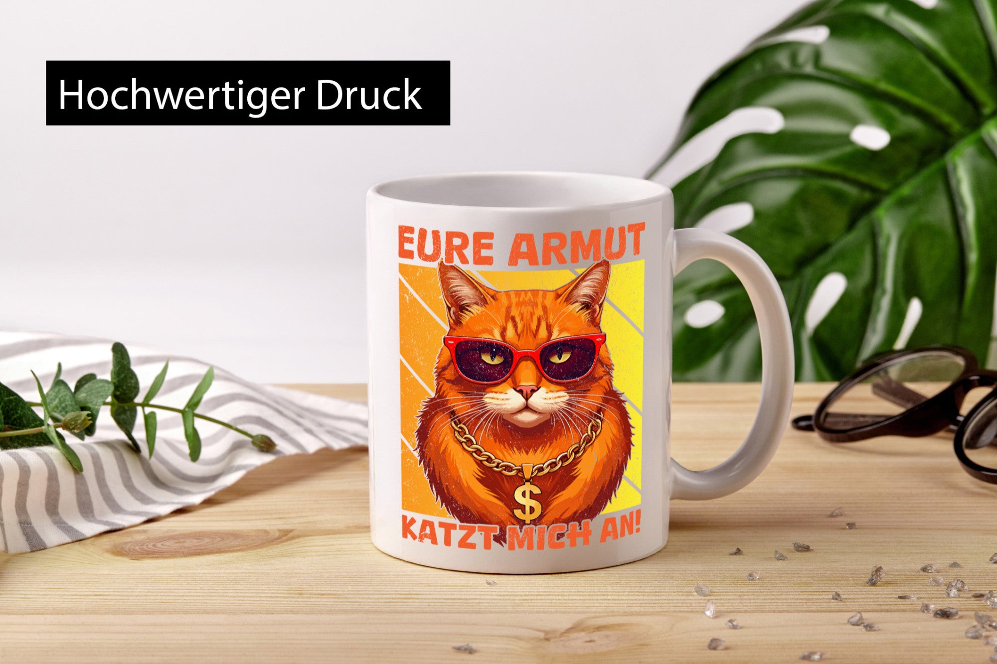 Eure Armut Katzt mich nicht | Böse Katze Humor Tierliebhaber Geschenkidee Tasse