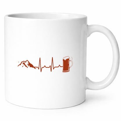 Berge und Bier | Wandern Wanderer Biertrinken Geschenkidee Humor Tasse
