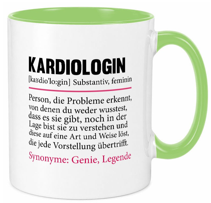Kardiologin | Spruch lustig Kardiologie Beruf Geschenk Arbeit Kollegen Büro Tasse