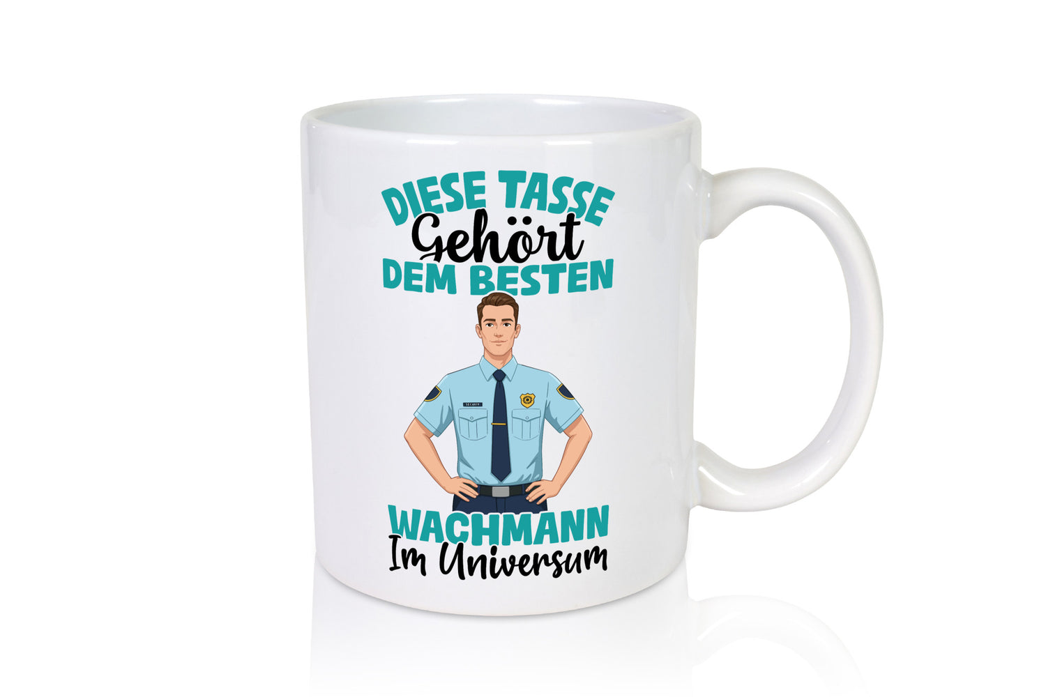 Im Universum: Wachmann | Wachpersonal Nachtwächter Geschenkidee Humor Tasse