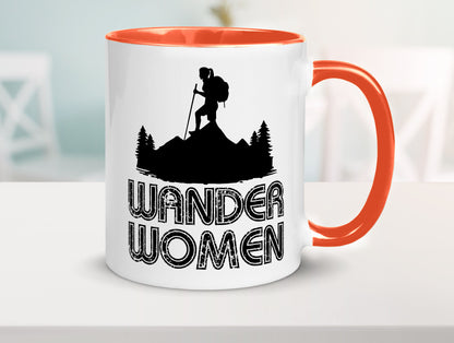 Wander Woman | Wandern Berge Geschenk Familie Geschenkidee lustiger Spruch Tasse