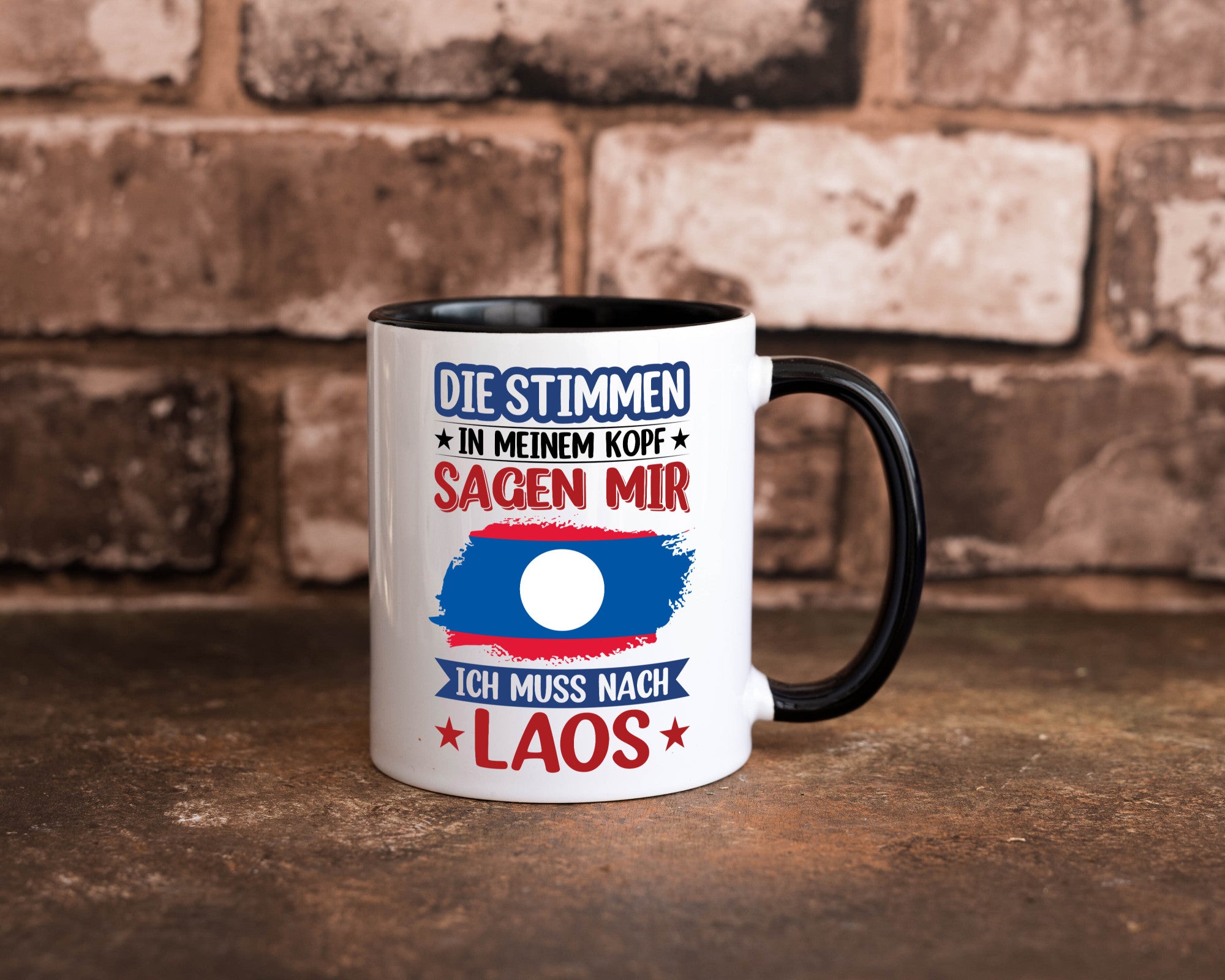 Laos | Urlaub Stimmen in meinem Kopf Traumland lustig Humor Geschenkidee