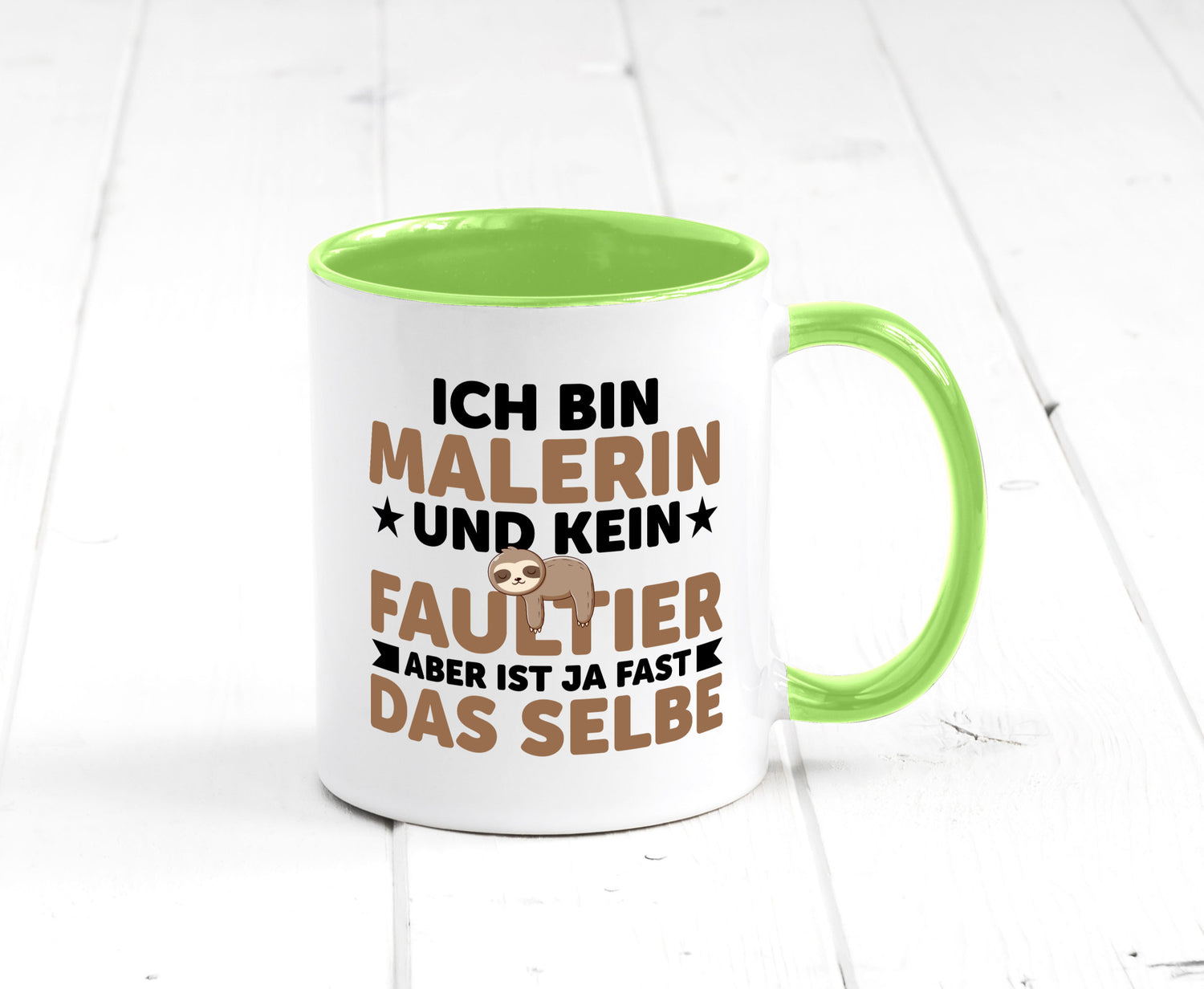 Ich bin kein Faultier: Malerin | Malerinnen v2 Geschenk Tierliebhaber Humor