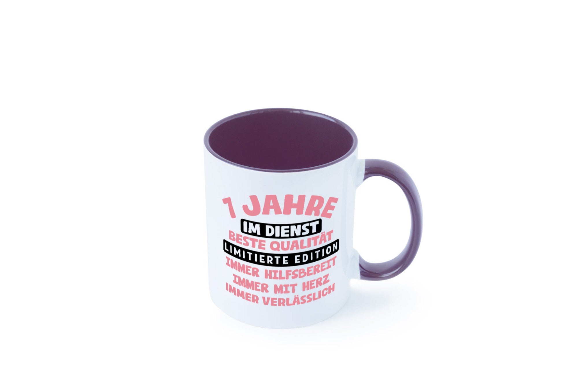 7 Jahre im Dienst | Jubiläum Arbeit v11 lustiger Spruch Geschenk Kollegen Büro