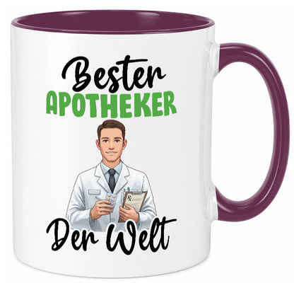 Bester Apotheker | Apotheke Pharmazie v2 Humor Geschenkidee Tasse
