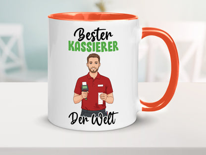 Bester Kassierer v2 Geschenkidee Humor Tasse