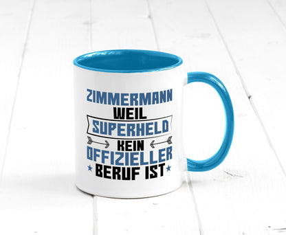 Superheld Zimmermann | Handwerker Holzbau Geschenk Humor Geschenkidee lustiger