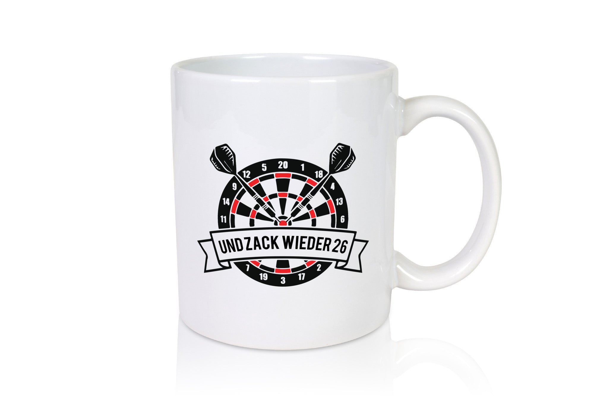 Und zack wieder 26 | Dart lustig Humor Geschenkidee Geschenk Tasse