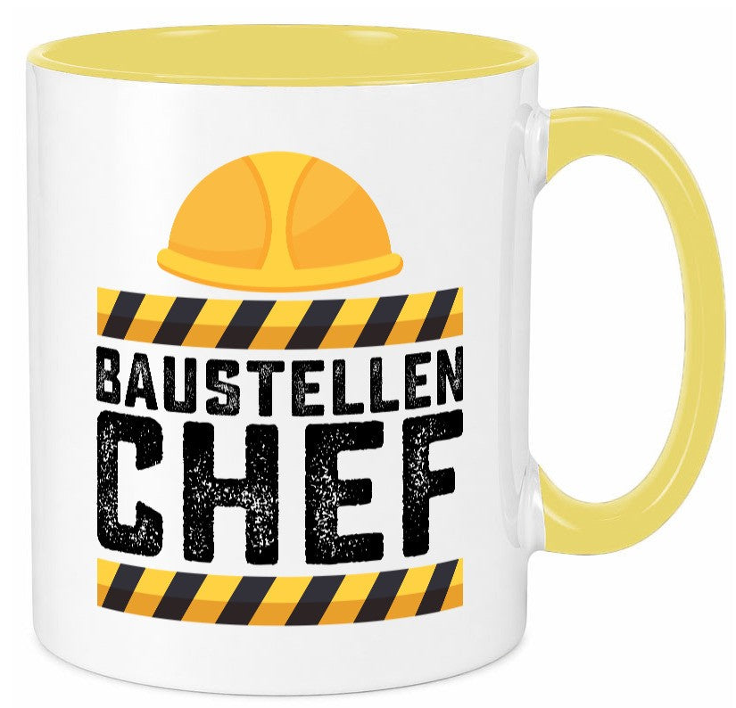 Baustellen Chef | Baustelle Bauherr Bauleiter Geschenkidee Arbeit Kollegen Büro Tasse
