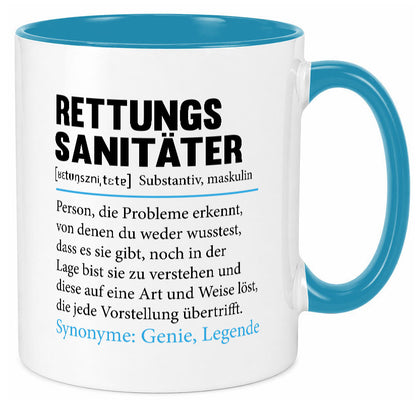 Rettungssanitäter | Beruf Sanitäter Spruch v2 lustig Arbeit Kollegen Büro Tasse