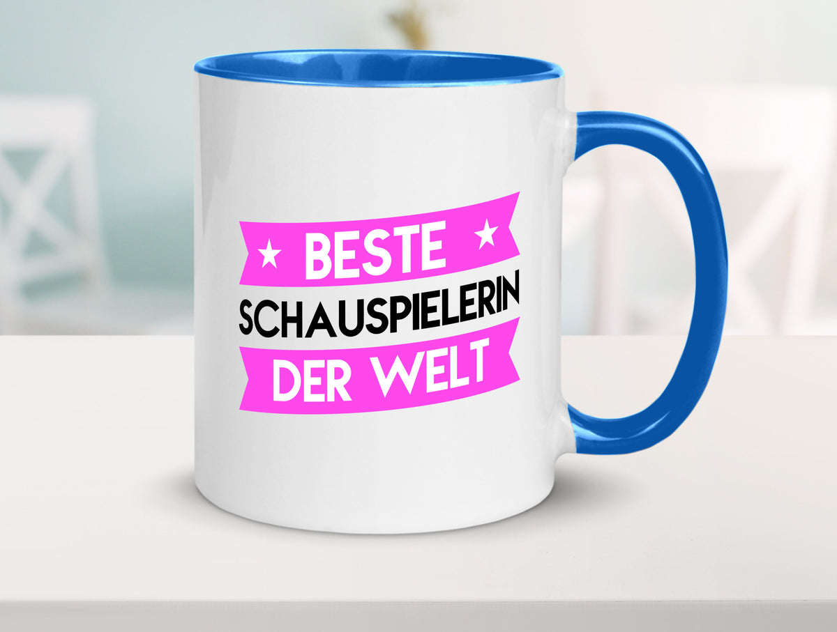 Beste Schauspielerin | Theater lustiger Spruch Geschenk Humor Geschenkidee Tasse