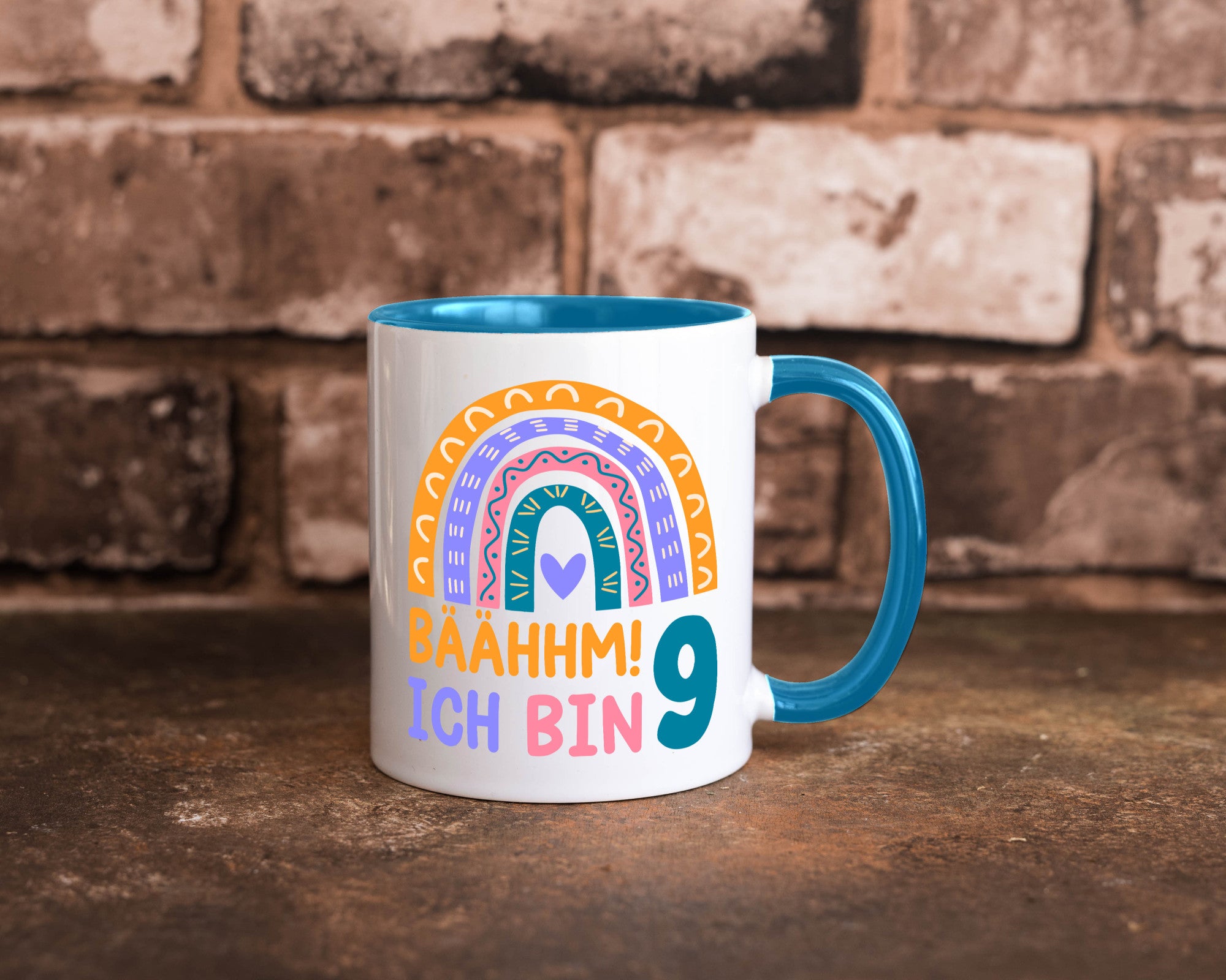 9. Geburtstag | 9 Jahre Regenbogen Bääm Mädchen Geschenk Geschenkidee lustiger