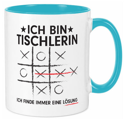 Löse Probleme: Tischlerin | Tischlerei v3 Geschenkidee Humor Tasse