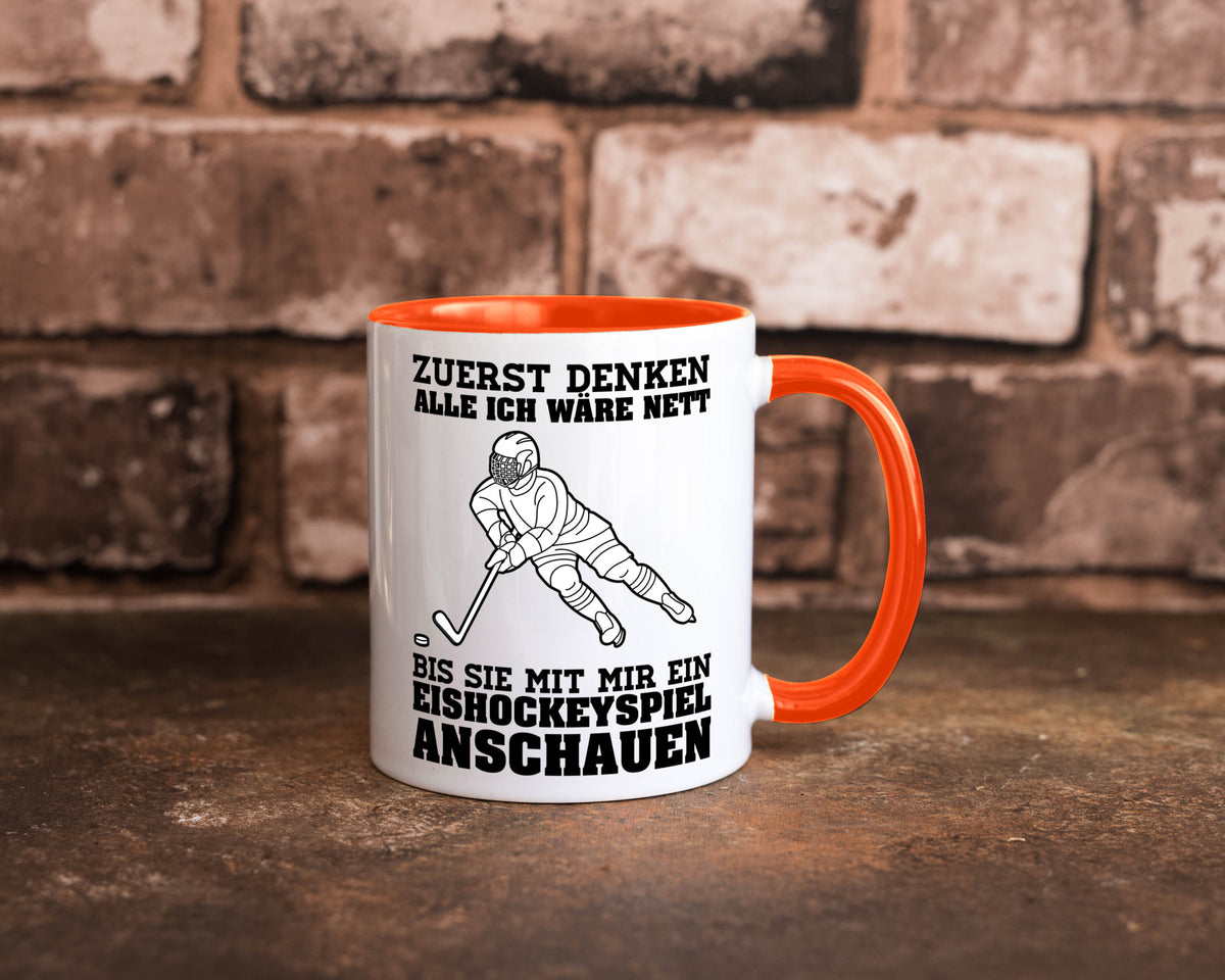 Eishockeyspiel | Eishockeyfan Tasse Eishockeyspieler Humor Geschenkidee