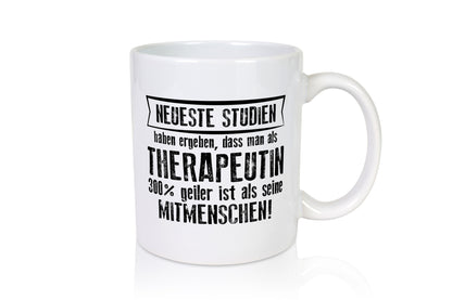 Neuste Studien: Therapeutin | Psychotherapie Therapie lustiger Spruch Geschenk