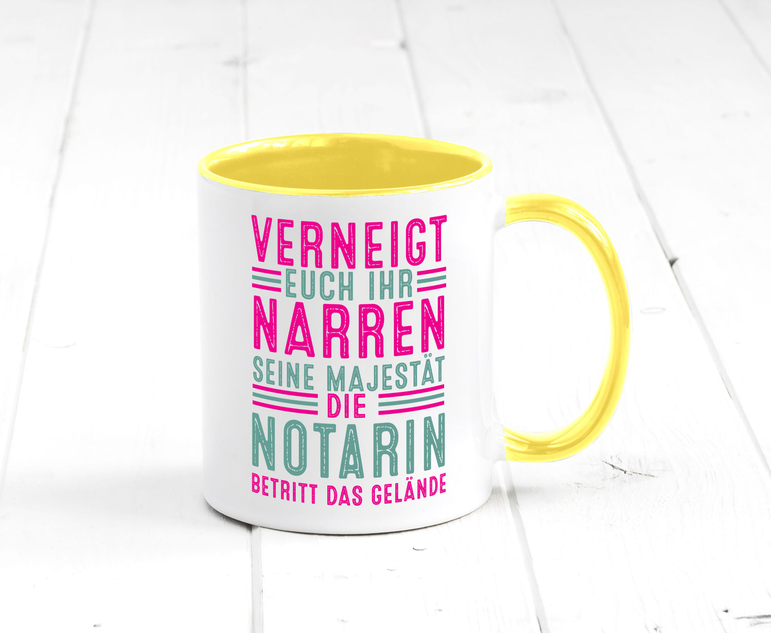 Verneigt euch: Notarin | Juristin lustig Humor Geschenkidee Geschenk Tasse