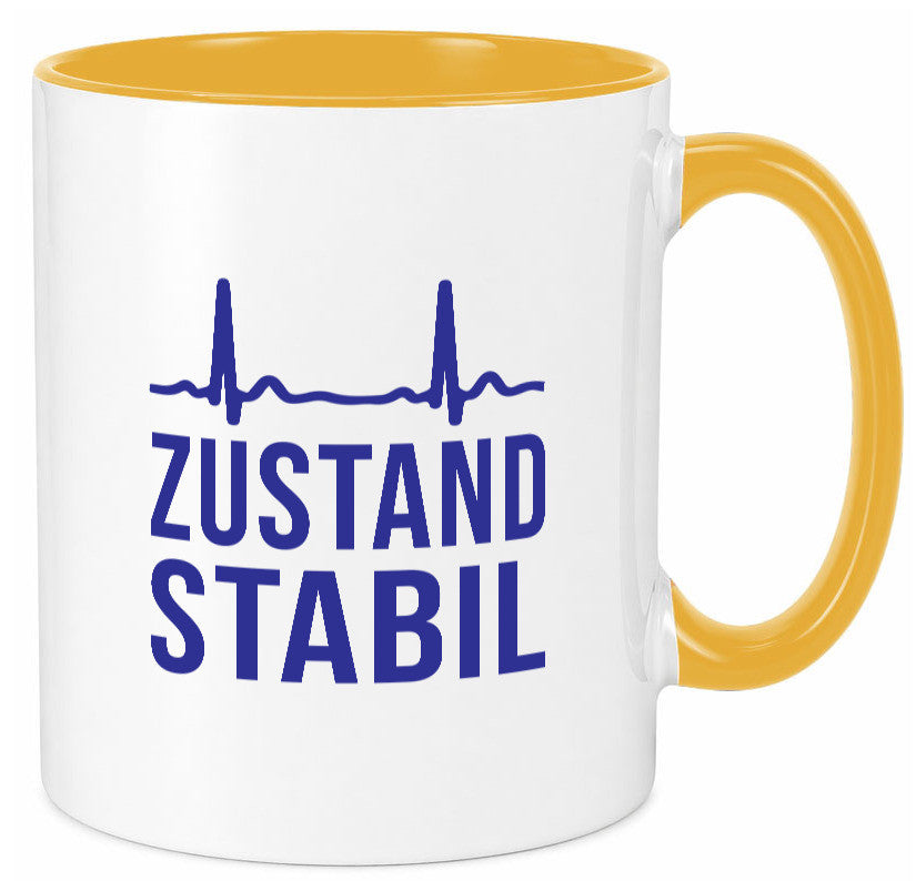Zustand stabil | Herzschlag v2 Geschenk Humor Geschenkidee lustiger Spruch Tasse