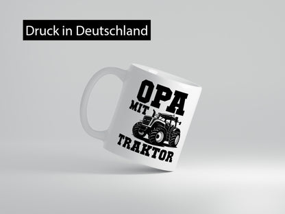 Opa mit Traktor | Geschenkidee Familie Humor Tasse