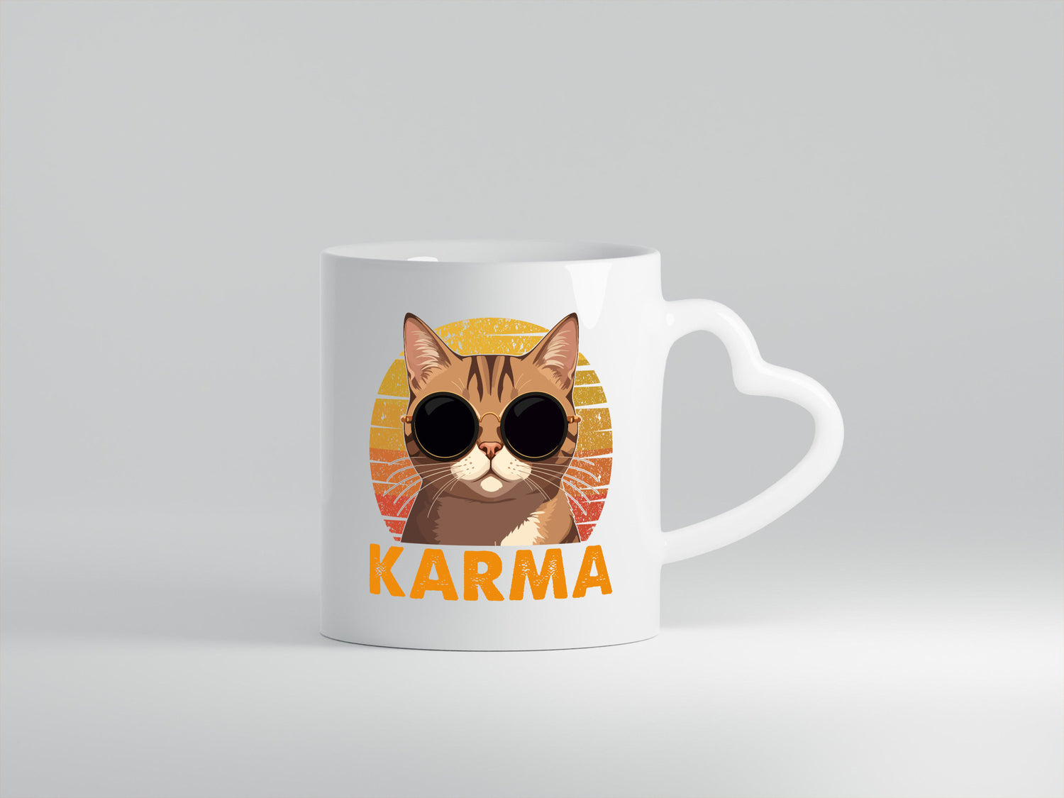 Vintage Katze | Karna Coole lustiger Spruch Geschenk Tierliebhaber Humor Tasse