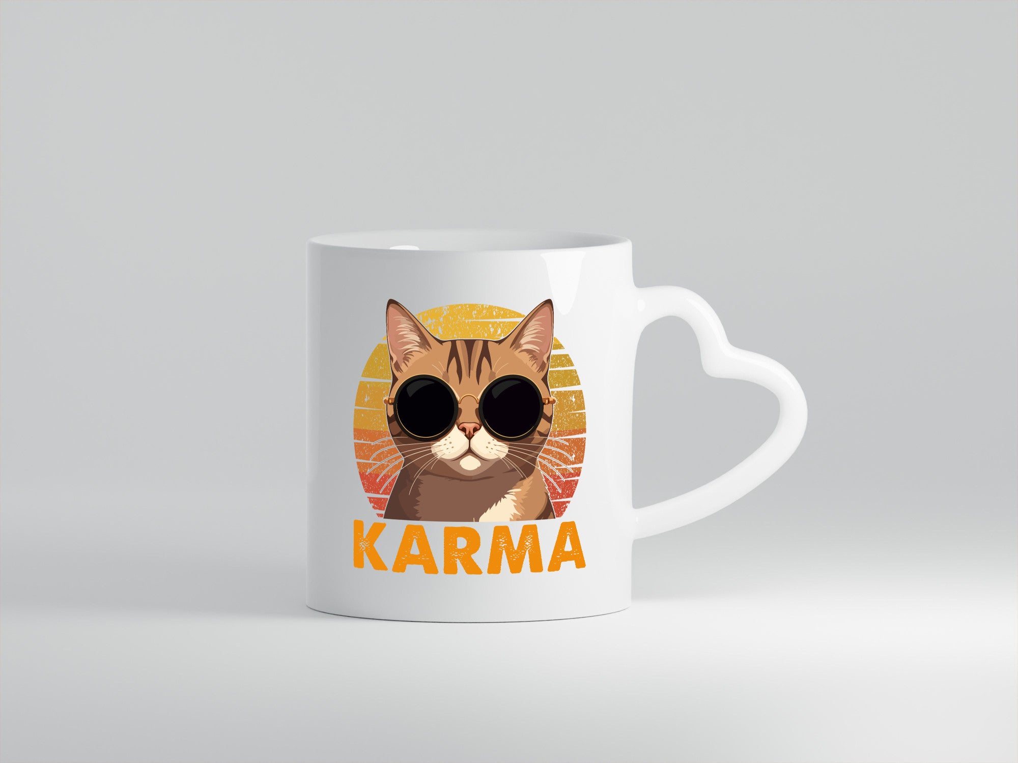Vintage Katze | Karna Coole lustiger Spruch Geschenk Tierliebhaber Humor Tasse