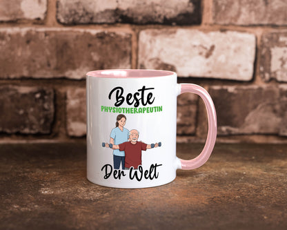 Beste Physiotherapeutin v3 lustig Humor Geschenkidee Geschenk Tasse