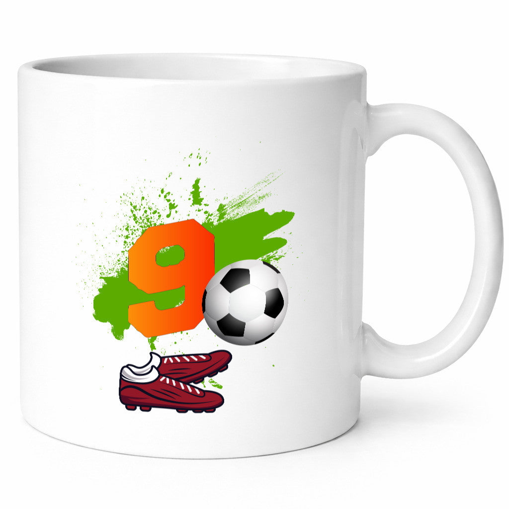 9. Geburtstag | Jungen Fußball Fußballspieler Geschenkidee Humor Tasse