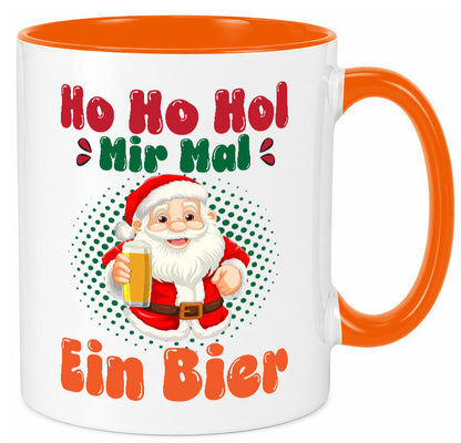 Ho mir mal ein Bier | Ugly Christmas Trinken v2 Geschenkidee Humor Tasse
