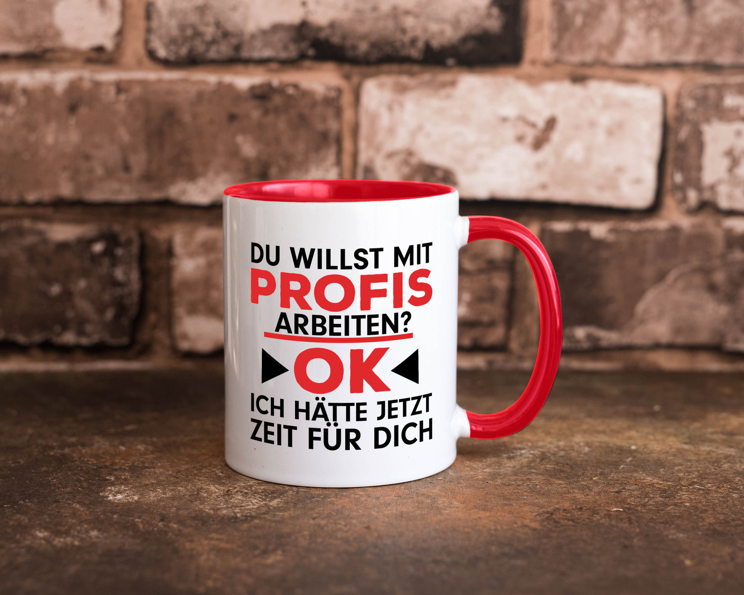 Profi Arbeiter | Arbeit Tasse mit Profis Beruf Geschenk Kollegen Büro lustiger