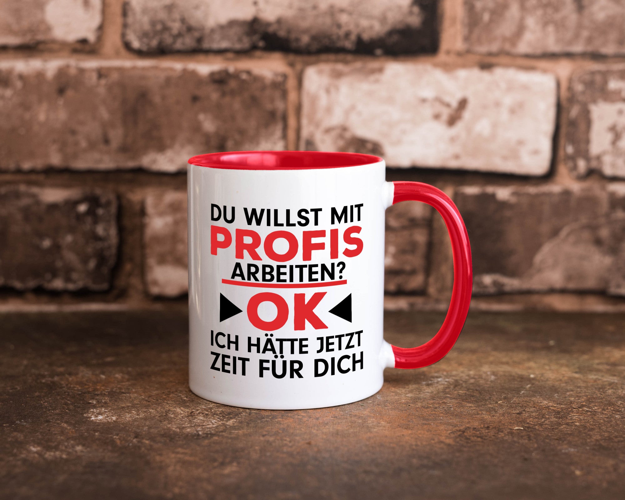 Profi Arbeiter | Arbeit Tasse mit Profis Beruf Geschenk Kollegen Büro lustiger
