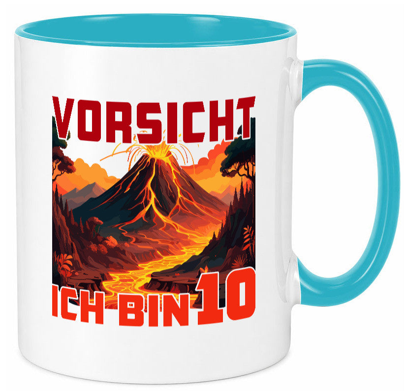 10. Geburtstag | 10 Jahre Vulkanausbruch Vulkan Humor Geschenkidee Tasse