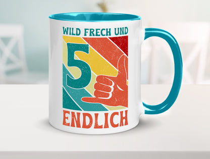 5. Geburtstag | 5 Jahre Wild und Frech Geschenk Geschenkidee lustiger Spruch