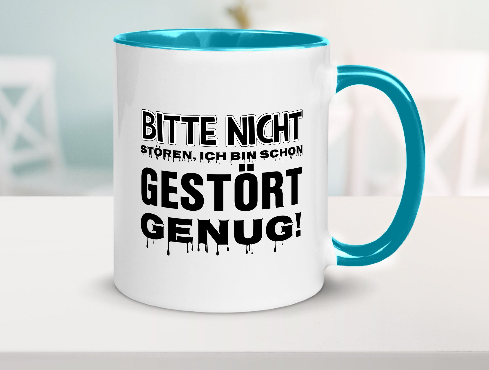 Ich bin schon gestört lustiger Spruch Geschenk Humor Geschenkidee Tasse