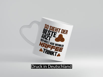 Bester Arzt | Kaffeetrinker Tasse lustiger Spruch Geschenkidee Humor