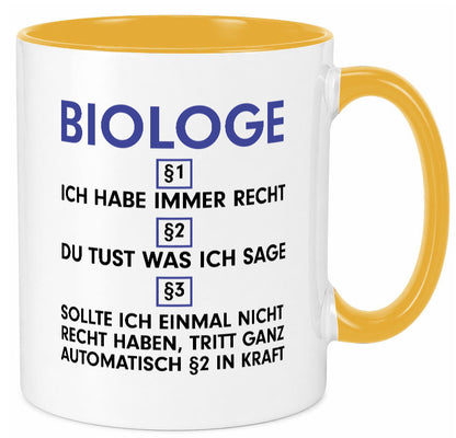 Ich habe immer Recht Biologe | Biologie Naturforscher v2 Geschenkidee Humor